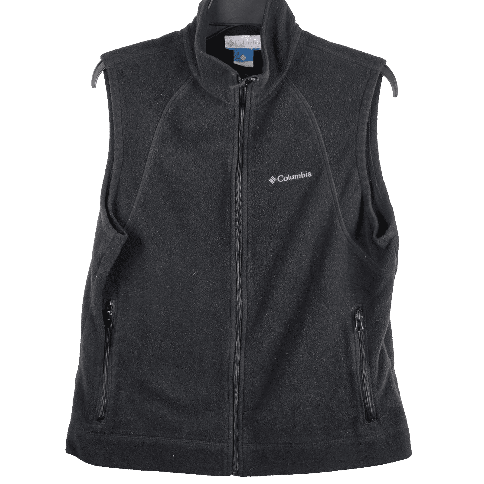 Columbia Men's Large Black Full Zip Fleece Vest - Image 1