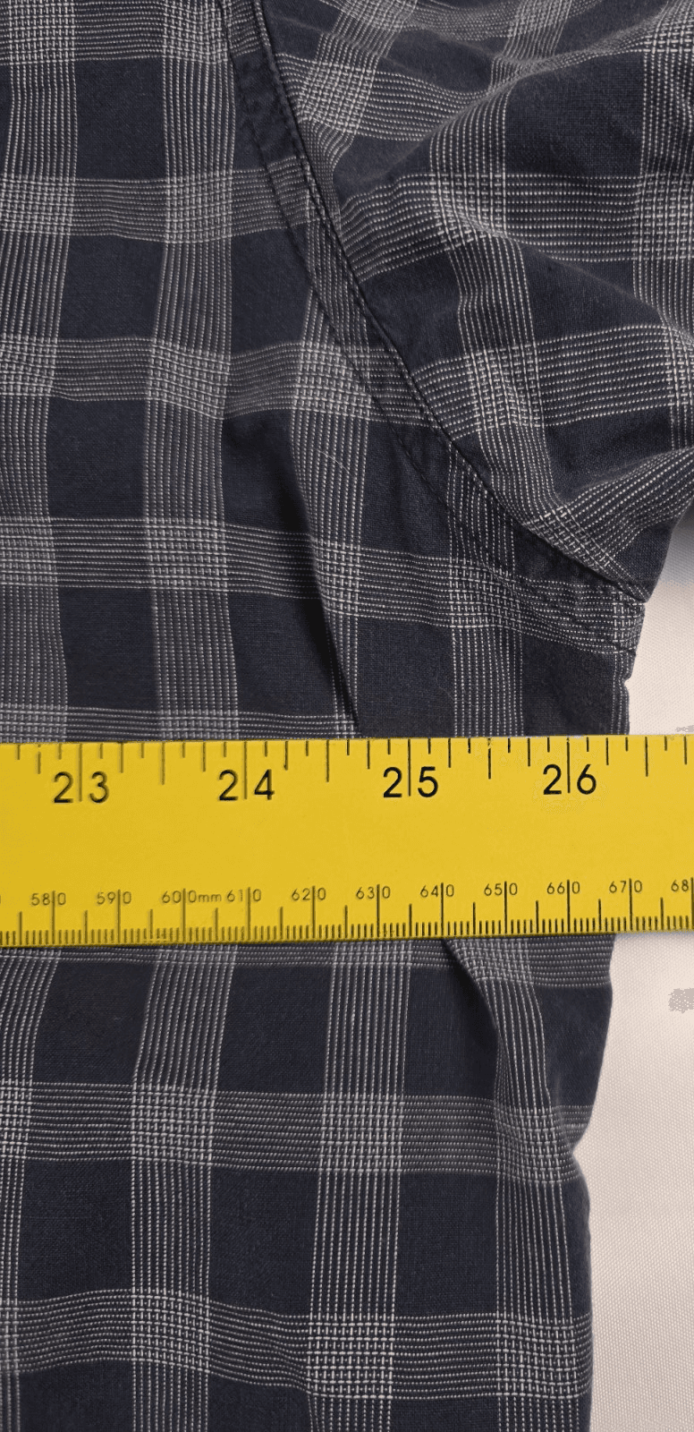 Vintage Chaps Ralph Lauren Men's Shirt XL Blue/Grey Plaid Long Sleeve Shirt - Thumbnail 5