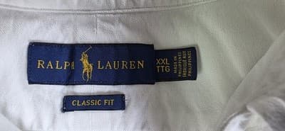 Polo Ralph Lauren Men's XXL TTG White Short Sleeve Dress Shirt - Thumbnail 2
