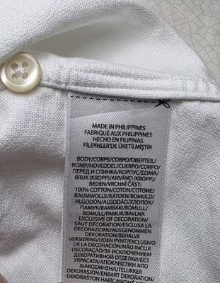Polo Ralph Lauren Men's XXL TTG White Short Sleeve Dress Shirt - Thumbnail 5