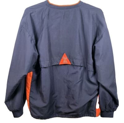 Vintage Sportco Authority XL University Of Illinois Pullover Windbreaker - Thumbnail 8