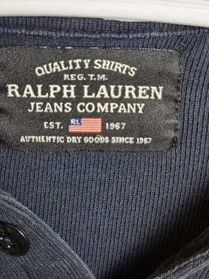 Vintage Ralph Lauren Men’s Large Black Long Sleeve Shirt - Thumbnail 3