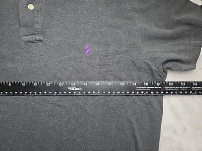 Polo Ralph Lauren Men's XXL Dark Grey Short Sleeve Shirt - Thumbnail 4