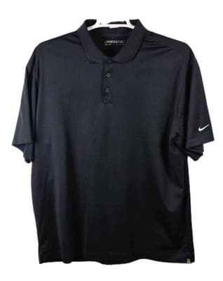 Nike Dri Fit Men’s XXL Black Golf Short Sleeve Shirt - Image 1