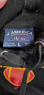 Vintage J-America Size Large Black Kansas City Chiefs Hoodie - Thumbnail 3