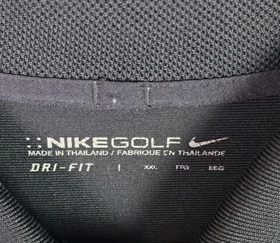 Nike Dri Fit Men’s XXL Black Golf Short Sleeve Shirt - Thumbnail 3