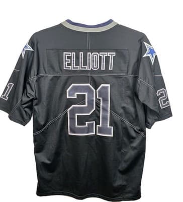 Nike Dallas Cowboys Adult Large Ezekiel Elliott Blackou Jersey - Thumbnail 8