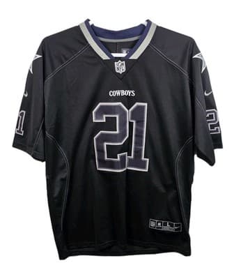 Nike Dallas Cowboys Adult Large Ezekiel Elliott Blackou Jersey - Image 1