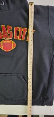 Vintage J-America Size Large Black Kansas City Chiefs Hoodie - Thumbnail 9