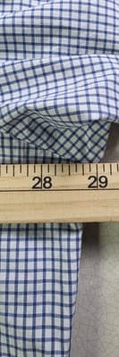 Polo Ralph Lauren Men's 2XLT/2YGL Blue/ White Gingham Check Long Sleeve Shirt - Thumbnail 5
