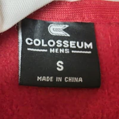 Men's Colosseum Size Small Red Arkansas Razorbacks Pullover Hoodie - Thumbnail 3