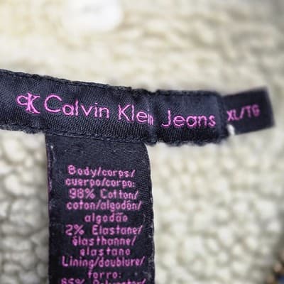 Calvin Klein Youth XL Denim Cropped Jacket - Thumbnail 3