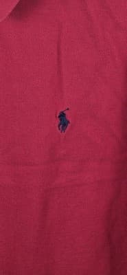Polo Ralph Lauren Size Large Red Short Sleeve Shirt - Thumbnail 2