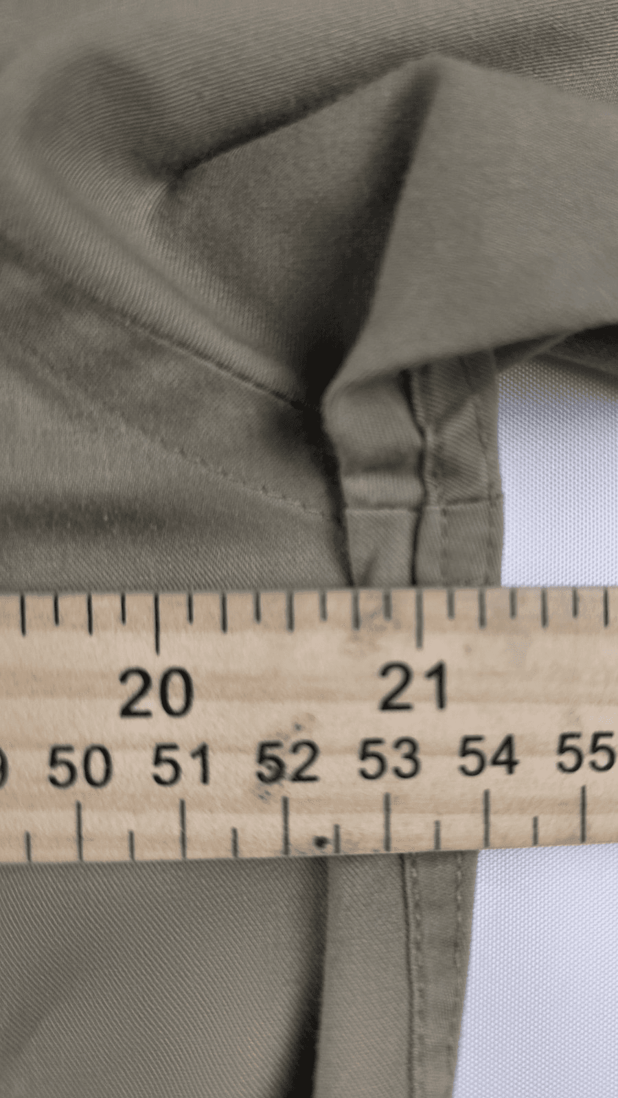 Chaps Mens Dress Shirt Size 15-15 1/2, 32/33 Medium Olive Long Sleeve Shirt - Thumbnail 4