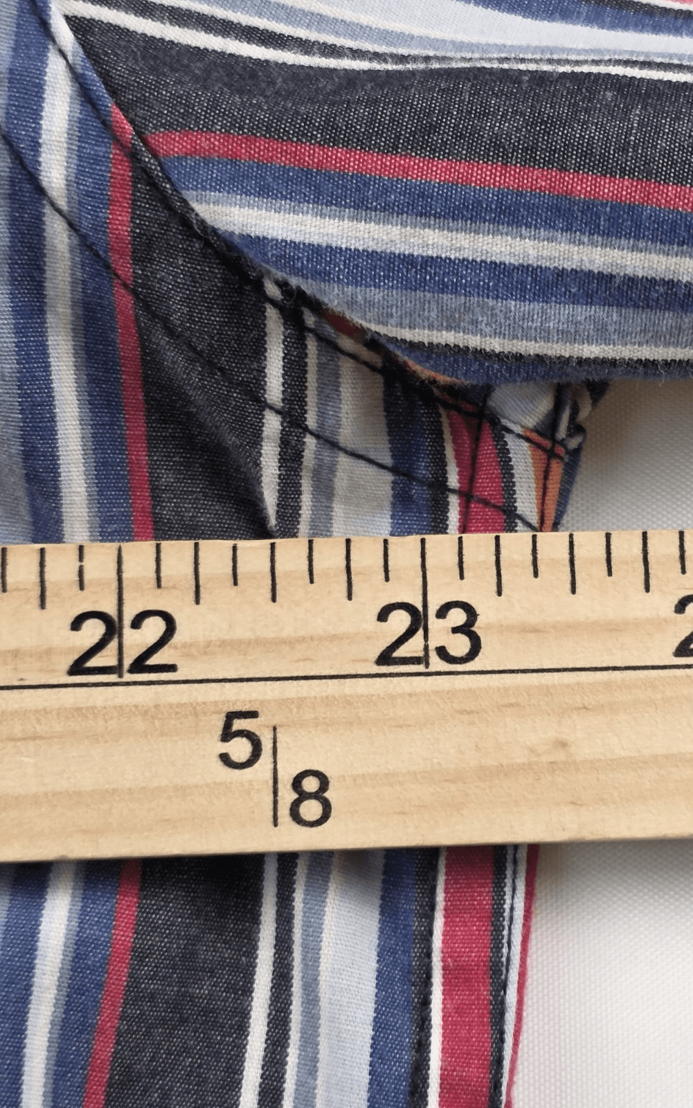 Chaps Mens Medium Multicolored Striped Long Sleeve Button Down Shirt - Thumbnail 5