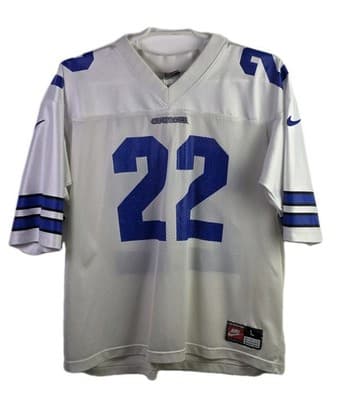 Vtg Nike Dallas Cowboys Emmitt Smith Large Football Jersey - Image 1