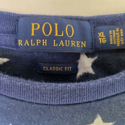 Polo Ralph Lauren Mens XL TG America’s Stars And Stripes Short Sleeve T-Shirt - Thumbnail 2