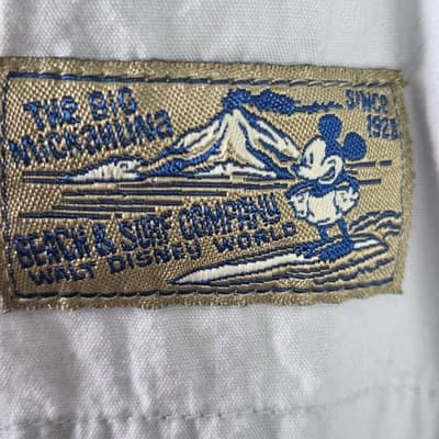 VTG Walt Disney World Medium Hawaiian Button Down Short Sleeve Shirt - Thumbnail 5