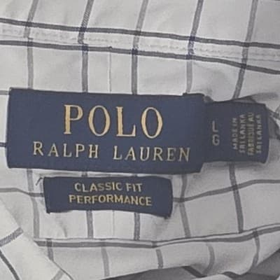 Ralph Lauren Polo Men's Size Large Gingham Long Sleeve Shirt - Thumbnail 7