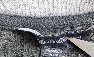 Eddie Bauer Men's Medium Gray Quarter Zip Pullover - Thumbnail 3