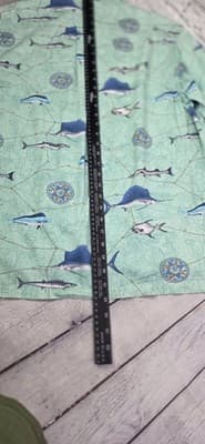 Columbia River Men's Large Blue Aqua Marine S/S Fishing Shirt - Thumbnail 8