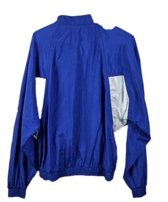 Vintage 90s Nike Elite Men's Large Blue / White Windbreaker - Thumbnail 7