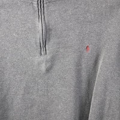 Polo Ralph Lauren Men's XXL Gray 1/4 l Zip Sweatshirt - Thumbnail 2