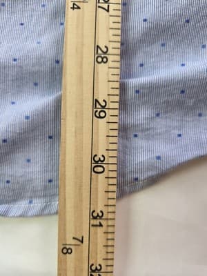 Chaps Men's XL Stretch Easy Care Light Blue Long Sleeve Button-Down Shirt - Thumbnail 6
