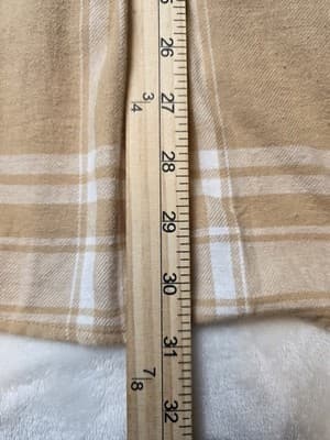 NWT Gap Women's Large Relaxed Fit Button Up Flannel Shirt Plaid - Thumbnail 7
