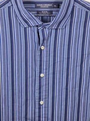 Daniel Cremieux Men's XXL Blue Multicolor Striped Long Sleeve Shirt - Thumbnail 2