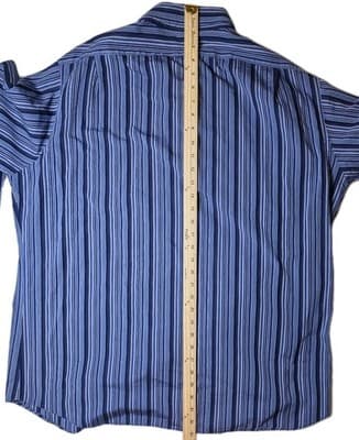 Daniel Cremieux Men's XXL Blue Multicolor Striped Long Sleeve Shirt - Thumbnail 8