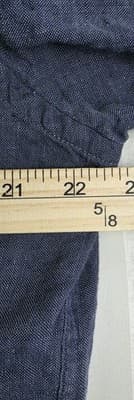 UNTUCKit Men's XL Tall Navy Blue Linen Wrinkle Resistant Short Sleeve Shirt - Thumbnail 6