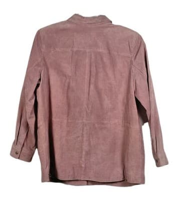 Denim & Co Lined Women's XL Mauve Pink Leather & Polyester Jacket - Thumbnail 7