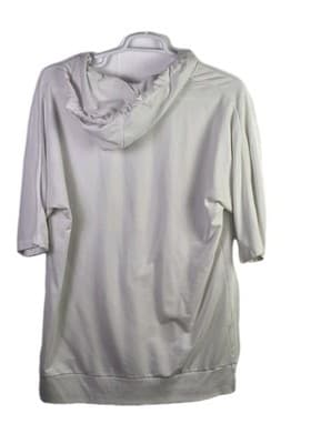 Dkny Sport Women's Large White Hooded Sweatshirt Dress - Thumbnail 6