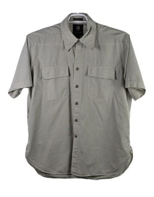 Victorinox Swiss Army Knife Men's Medium Button Down Plaid Short Sleeve Shirt - Image 1