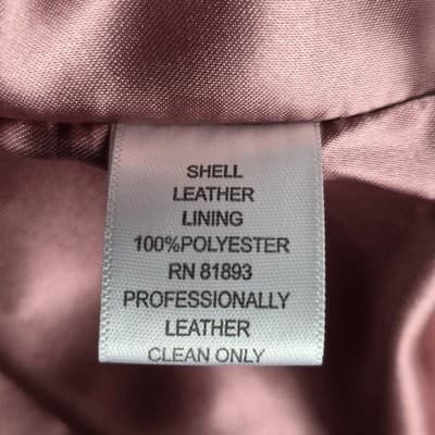 Denim & Co Lined Women's XL Mauve Pink Leather & Polyester Jacket - Thumbnail 5