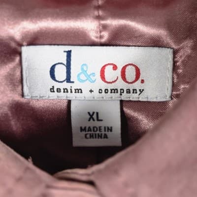 Denim & Co Lined Women's XL Mauve Pink Leather & Polyester Jacket - Thumbnail 3