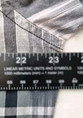 Wrangler Men’s XL Grey Striped Pearl Snap Retro Long Sleeve Button Up Shirt - Thumbnail 6