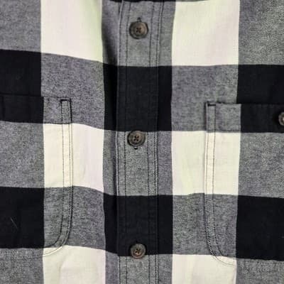 Duluth Trading Men's XL Checkered Flannel Long Sleeve Button Down Shirt - Thumbnail 3