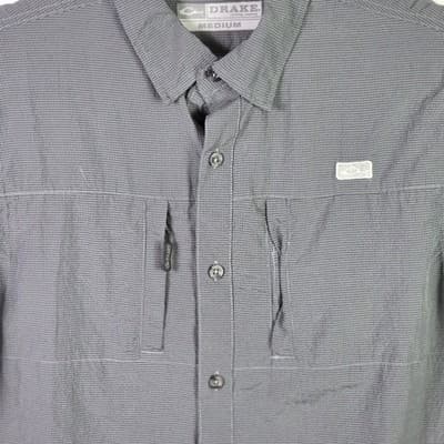 Drake Clothing Co Waterfall Men's Medium Gray Short Sleeve Shirt - Thumbnail 2