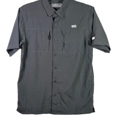 Drake Clothing Co Waterfall Men's Medium Gray Short Sleeve Shirt - Image 1