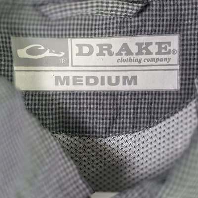 Drake Clothing Co Waterfall Men's Medium Gray Short Sleeve Shirt - Thumbnail 3