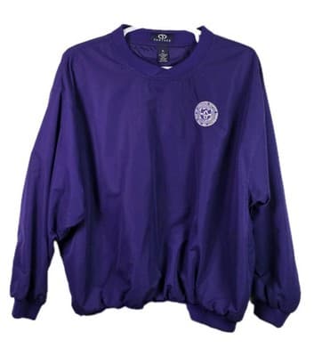 Vantage Quachita Baptist Univ Men's XL Purple Golf Pullover - Image 1