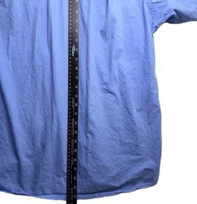 VTG Polo Ralph Lauren Mens Large Blue Chamois Outdoor Button Down Shirt - Thumbnail 11