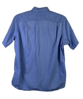 VTG Polo Ralph Lauren Mens Large Blue Chamois Outdoor Button Down Shirt - Thumbnail 9
