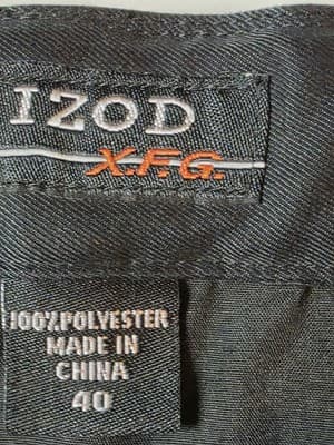 IZOD Men's XFG Men's Size 40 Black Golf Shorts - Thumbnail 2