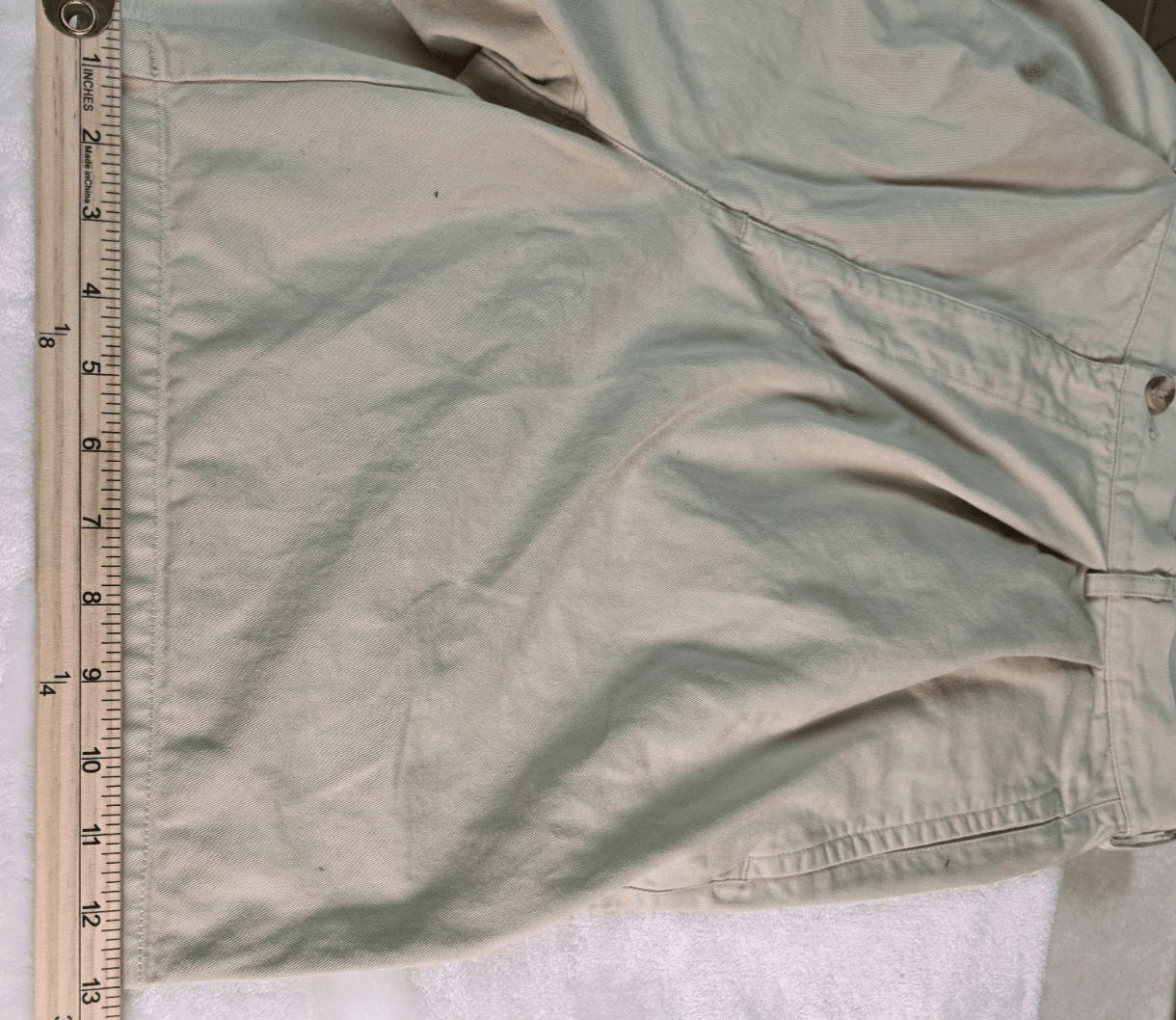 IZOD Flat Front Men's Size 36 C Khaki Performance Golf Shorts - Thumbnail 5