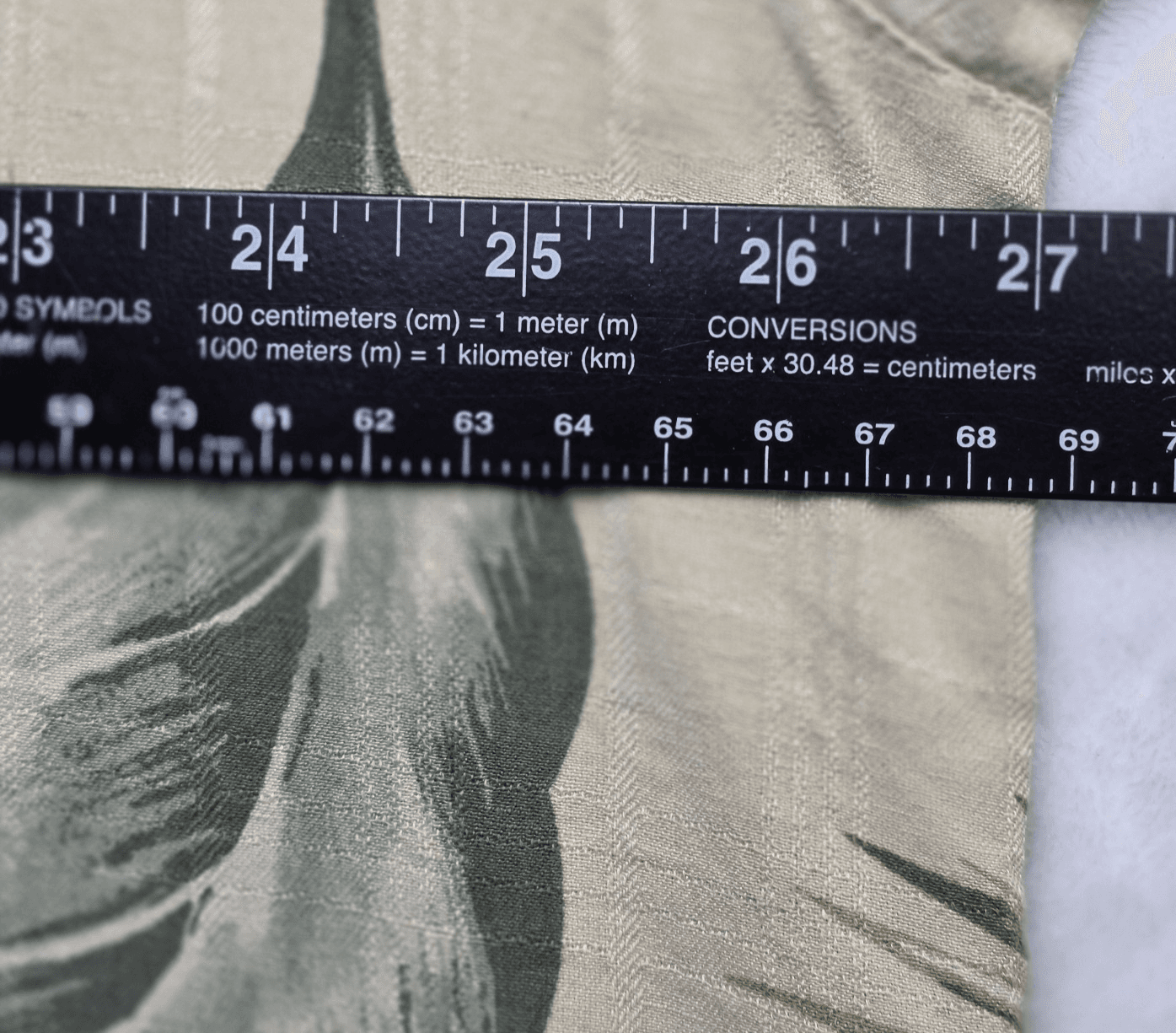 Saddlebred Men’s Tan XXL Silk Hawaiian Floral Short Sleeves Button Down Shirt - Thumbnail 4