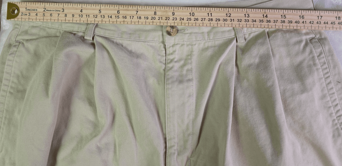IZOD Flat Front Men's Size 36 C Khaki Performance Golf Shorts - Thumbnail 9