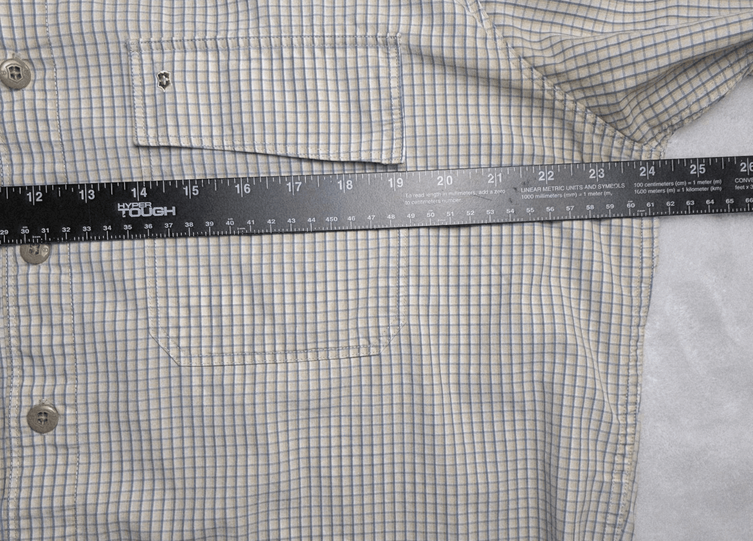 Victorinox Swiss Army Knife Men's Medium Button Down Plaid Short Sleeve Shirt - Thumbnail 6